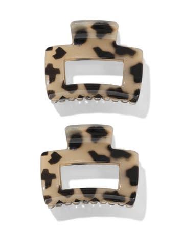 HEMA Haarklemmen 5 cm - 2 stuks tortoise, Verzenden, Nieuw
