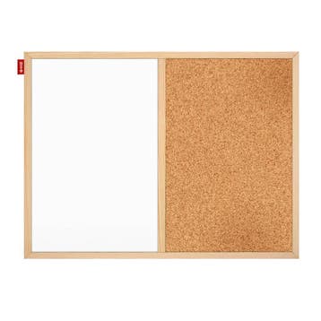 Kurk prikbord - houten lijst - 60 x 90 cm - WHITEBOARD, Huis en Inrichting, Woonaccessoires | Memoborden, Ophalen of Verzenden