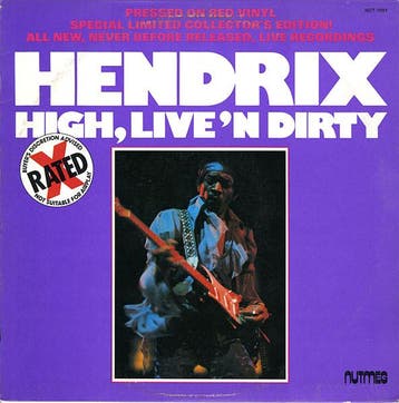 LP gebruikt - Jimi Hendrix - High, Liven Dirty (USA, 197..., Verzenden, Zo goed als nieuw, Overige formaten