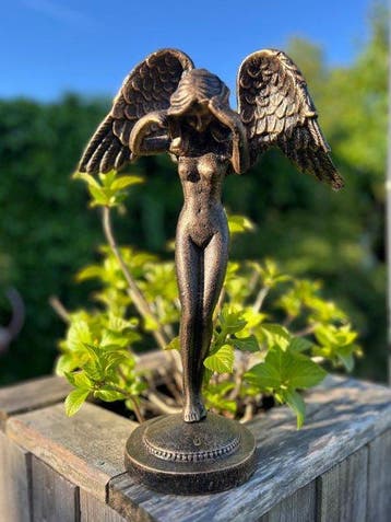 Decoratief ornament - Europa - Engel Beeld van Gietijzer