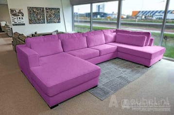 U-Bank Arnhem - u-banken - Paars, Nieuw, 150 cm of meer, Stof, 300 cm of meer