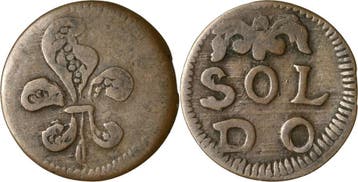 Soldo ohne Jahr Italien-modena Francesco Iii deste 1737-1780, Verzenden