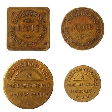 België. Lot van 4 verschillende Gildepenningen