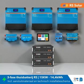 Victron thuisbatterij set 3-fase 15kW 14,4kWh – Multi RS &, Ophalen of Verzenden, Nieuw