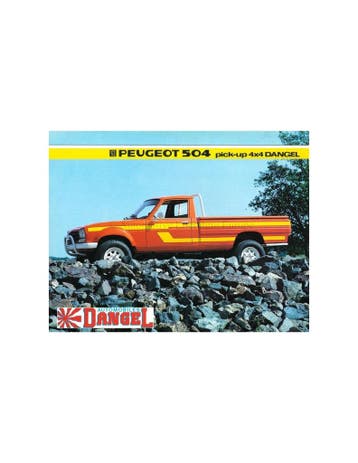 1984 PEUGEOT 504 DANGEL 4X4 PICK UP BROCHURE FRANS, Nieuw, Peugeot, Author