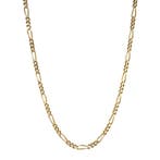Gouden figaro collier 43 cm 14 karaat, Sieraden, Tassen en Uiterlijk, Kettingen, Verzenden, Zo goed als nieuw, Goud