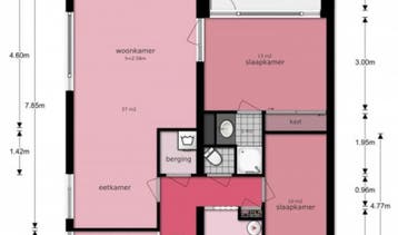 Te Huur 3 Kamer Appartement Ringweg-Randenbroek In Amersfoor, Direct bij eigenaar, Amersfoort, Utrecht, Appartement