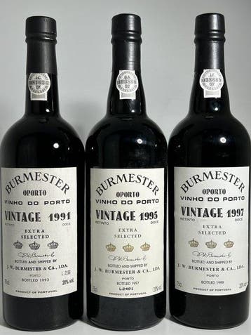 1991 , 1995, 1997 Burmeister - Vintage Port - Douro - 3, Nieuw