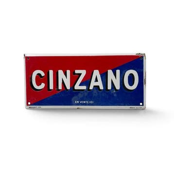 Emaille bord Cinzano / En Vente Ici - Reclamebord - Staal,