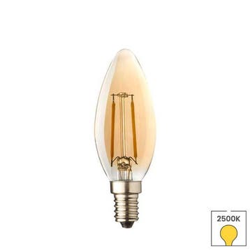 E14 LED lamp | Kaarslamp | 0.6 watt | 2500K warm wit licht, Huis en Inrichting, Verzenden, Nieuw, E14 (klein), Led-lamp