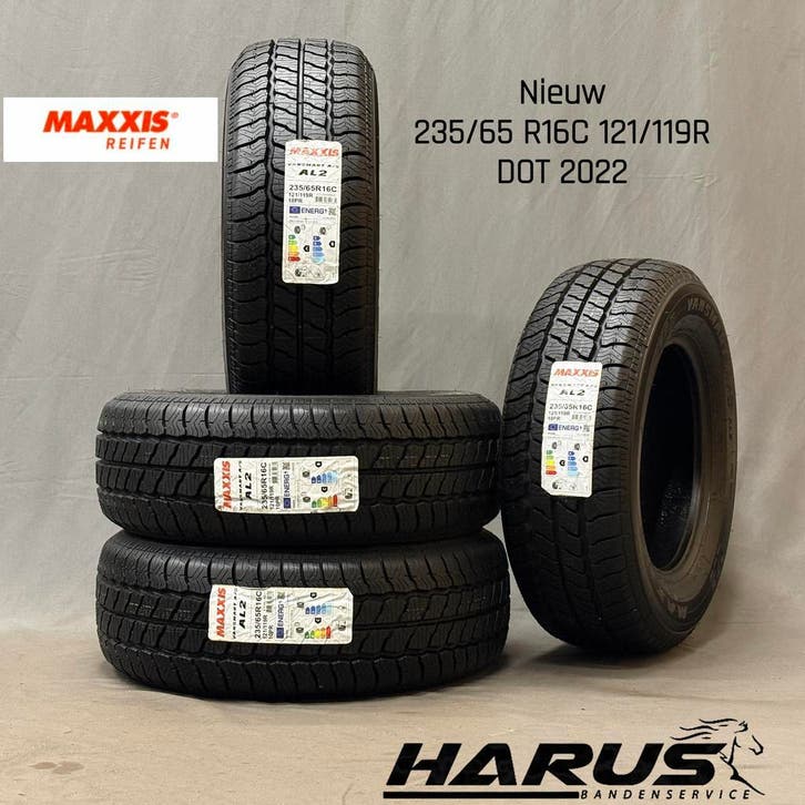 235/65/16C 121/119R Maxxis 4seizoensbanden nieuw 4X, Auto-onderdelen, Banden en Velgen, 16 inch, Erkend duurzaam, All Season, 235 mm