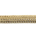 Gouden Franse gourmet schakelarmband, Sieraden, Tassen en Uiterlijk, Armbanden, Ophalen of Verzenden, Gebruikt, Overige kleuren