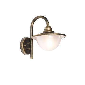 Klassieke buiten wandlantaarn antiek goud IP44 - Bruges, Verzenden, Nieuw
