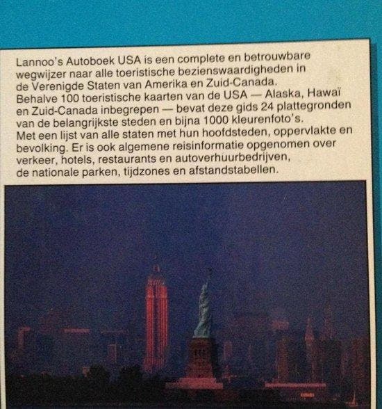 Lannoos autoboek USA / Lannoos autoboek 9789020919028, Boeken, Reisgidsen, Gelezen, Verzenden