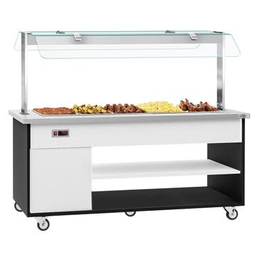 GGM Gastro | Buffetwagen warm DANZIG - 1900mm - voor 5x GN |, Verzenden