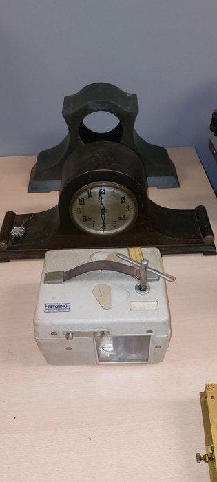 pendule duivenklok - hout koper - 1940-1950, Antiek en Kunst, Antiek | Klokken