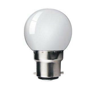 led Kogellamp B22 fitting 1 Watt koel wit, Ophalen of Verzenden, Nieuw, Led-lamp