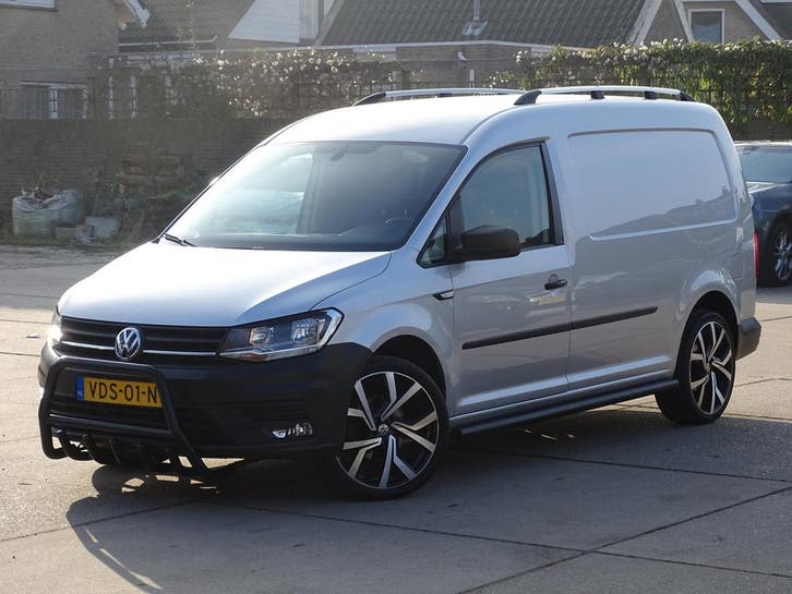 Volkswagen Caddy 2.0 TDI Maxi, Auto's, Bestelauto's, Lease, Handgeschakeld, Zilver of Grijs, Financial lease, Stof, Diesel, Euro 6