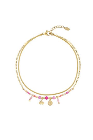 Goudlief Classy vibe enkel armbandje (Enkelbandjes), Verzenden, Nieuw, Overige materialen