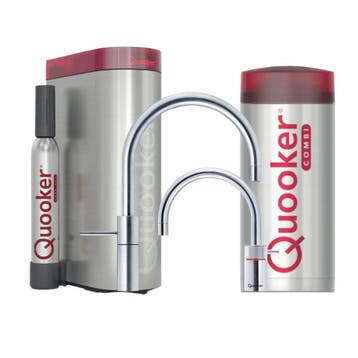 €2200 QUOOKER COMBI NORDIC ROUND TWINTAPS CHROOM + CUBE -, Ophalen of Verzenden, Nieuw