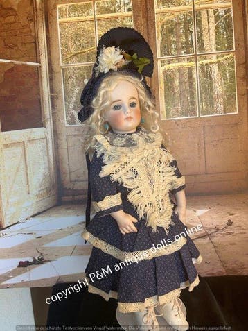 Sonneberg, #10, ~ 1890, 45cm. geschl. Mund, Bru typ Körper -