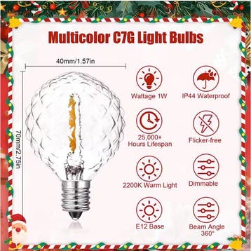 Retro G40 LED Lichtslinger Waterdicht Tuin Feestverlichting, Diversen, Kerst, Verzenden, Nieuw