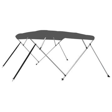 vidaXL Biminitop 4-boogs 243x196x137 cm antracietkleurig, Verzenden, Nieuw