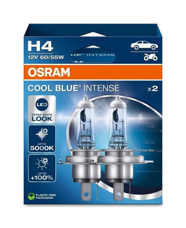 Osram Cool Blue H4, 12V60/55W, Auto-onderdelen, Verlichting, Verzenden