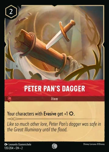 [135/204][S2] - PETER PANS DAGGER ENG FOIL [M/NM], Verzenden, Nieuw