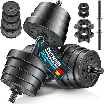 Dumbells set - Gewichten set - Halterset - Verstelbaar - 30, Verzenden, Zo goed als nieuw