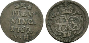 2 Pfennig 1769 Fulda: Heinrich Viii von Bibra, 1759-1788:, Verzenden