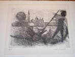 Mario Guadagnino (1934) - Venezia San Jorge Matando al, Antiek en Kunst