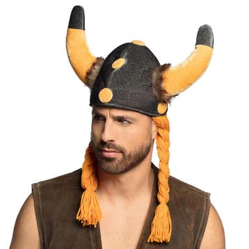 Vikinghoed Met Vlechten Galliër, Ophalen of Verzenden, Nieuw