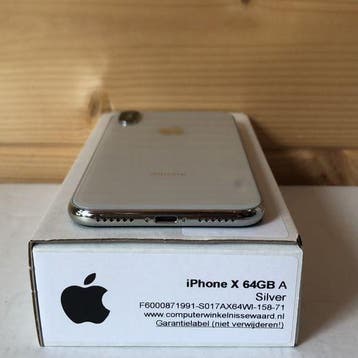 Magazijn opruiming Apple iPhone X 10 64GB zilver (model...., Telecommunicatie, Mobiele telefoons | Apple iPhone, Nieuw