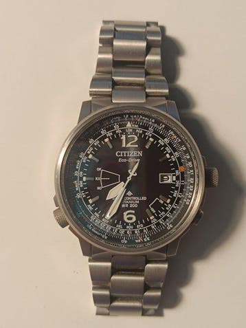 Citizen - Eco-Drive radio controlled pilot - Zonder, Nieuw