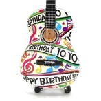 Miniatuur gitaar Happy Birthday, Ophalen of Verzenden, Nieuw, Pop, Beeldje of Miniatuur