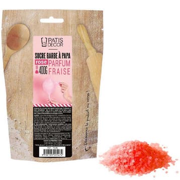 Patis Decor Suikerspin Suiker Aardbei 400g, Verzenden, Nieuw