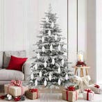 vidaXL Kerstdennenappeltje 40 pcs Wit Kunststof, Diversen, Kerst, Verzenden, Nieuw