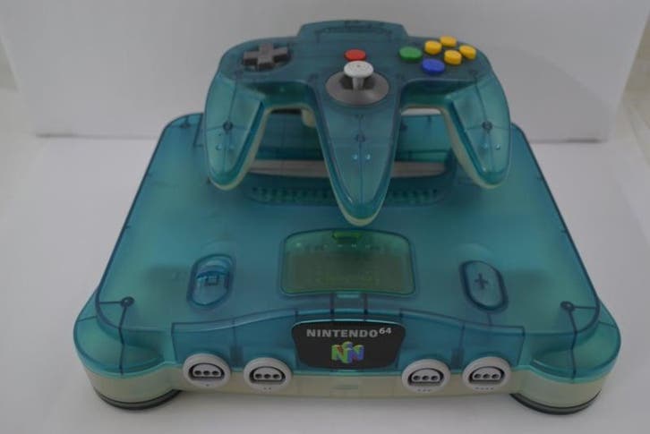 Nintendo 64 Console &amp; Expansion pack (Clear Blue), Spelcomputers en Games, Spelcomputers | Nintendo 64, Zo goed als nieuw