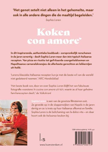 Koken con amore 9789024586103 Sophia Loren, Verzenden, Zo goed als nieuw, Sophia Loren