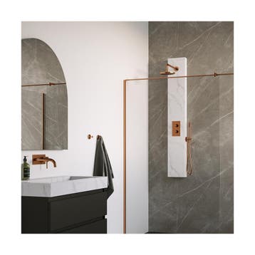 Brauer Copper Edition Thermostatisch Douchepaneel Calacatta, Ophalen of Verzenden, Nieuw