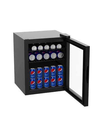 Koelkast Mini - 47 Liter - 1-Deurs - Glazen Deur - Statisch, Verzenden, Nieuw in verpakking