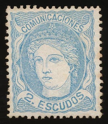 Spanje 1870 - Voorlopige regering - EDIFIL - 112 - DOS, Gestempeld