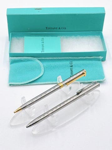 Tiffany & Co. Ballpoint Pen Set of 2 with Original Box &, Verzamelen, Pennenverzamelingen, Nieuw