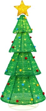 Kerstboom met verlichting - Kunstkerstboom - 190 cm - Met st, Verzenden, Zo goed als nieuw