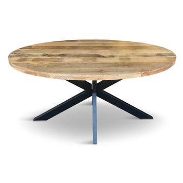 Eettafel Silvia Ovaal 160x90cm Mango Naturel, Huis en Inrichting, Tafels | Eettafels, Ophalen of Verzenden, Nieuw