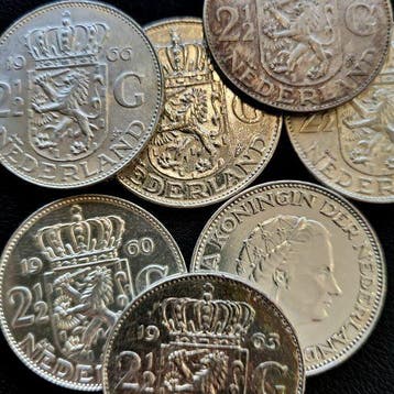 SERIE Nederlandse zilveren Rijksdaalder - 1959 t/m 1966, Postzegels en Munten, Munten | Nederland, Verzenden, Koningin Juliana