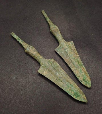 Bronstijd Brons Pijlpunten - 95 mm (Zonder minimumprijs)