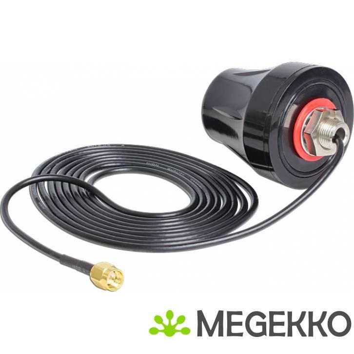 Delock 88749 LTE Antenne SMA 2 dBi 3 m RG-174, Computers en Software, Overige Computers en Software, Nieuw, Verzenden