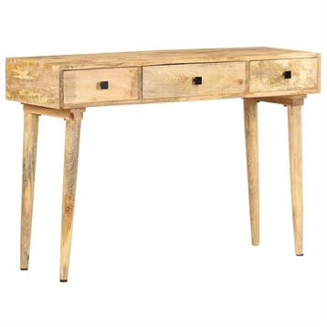 vidaXL Wandtafel 115x35x76 cm massief mangohout, Verzenden, Nieuw, 60 cm of meer